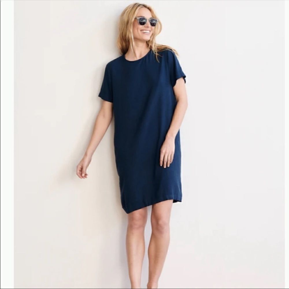 New Jenni Kayne Palmer T shirt Dress Navy blue size small